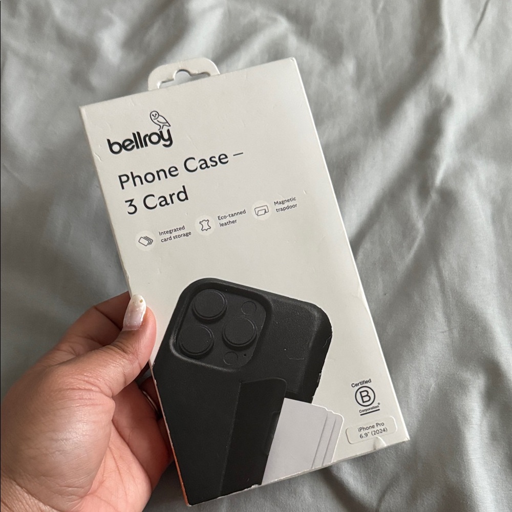 Bellroy Charcoal Phone Case with Card Slots